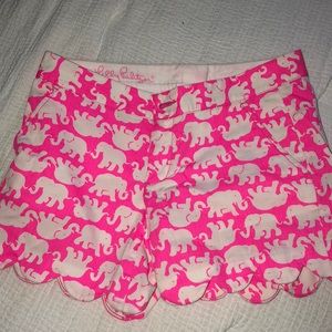 Bright Pink Lilly Pulitzer Elephant Shorts